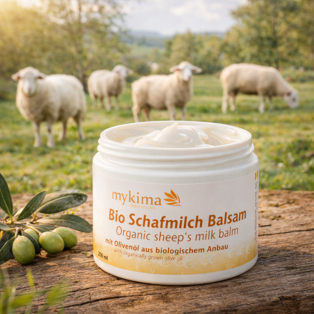 Bio Schafmilch Balsam 200 ml – Pflegende Barrierepflege für trockene & empfindliche Haut | mykima®