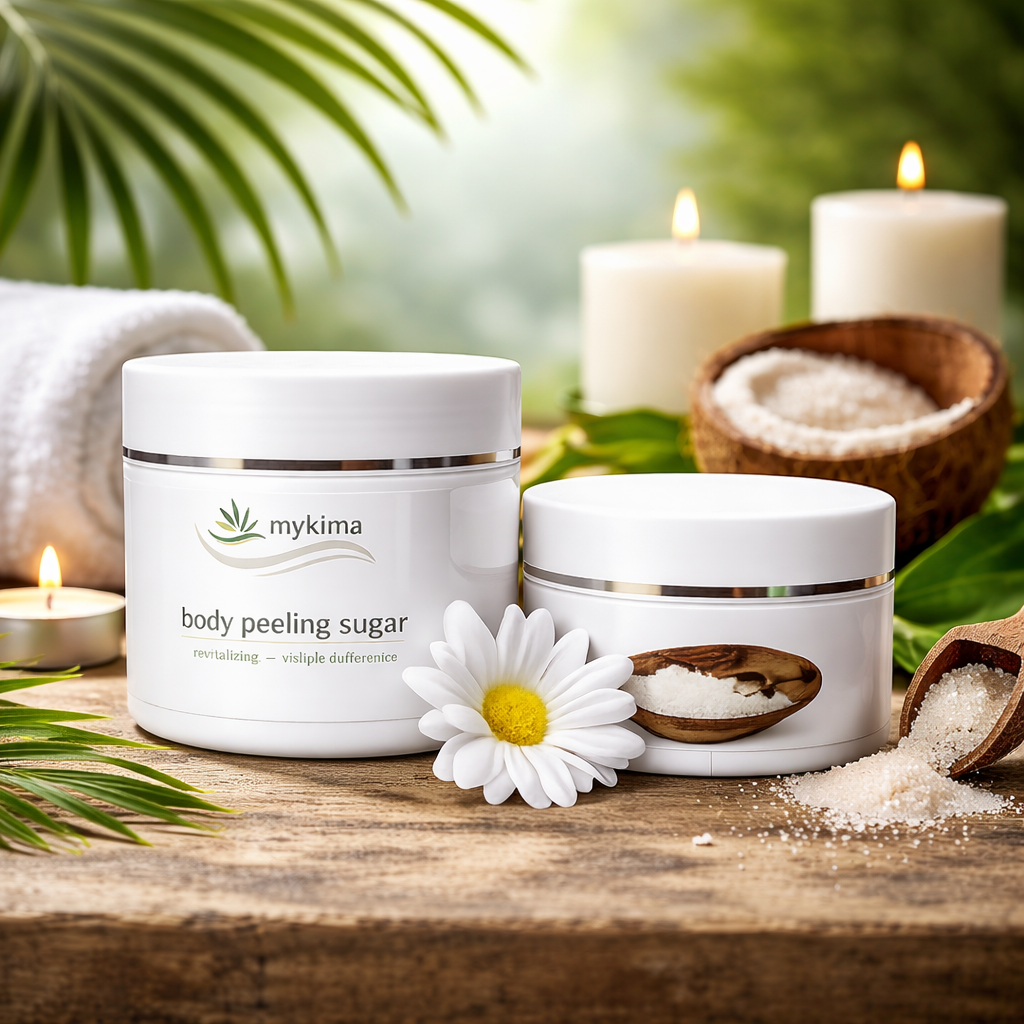 Body Peeling Zucker 200 g – sanfte Reinigung für glatte Haut | mykima®