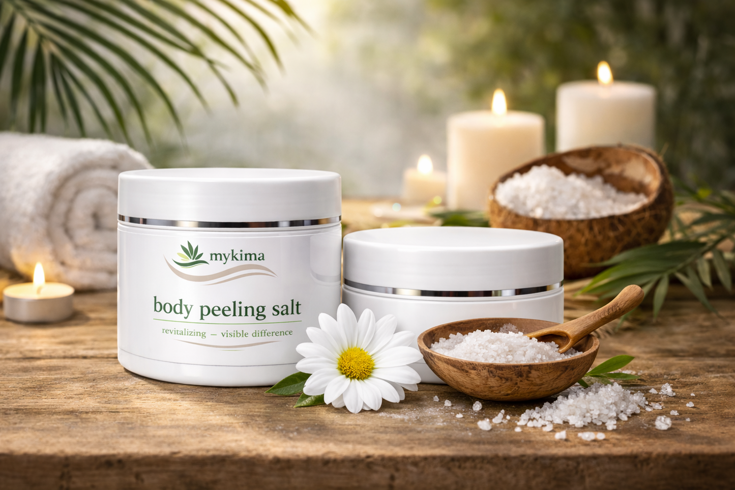 Body Peeling Salz 200 g – intensive Reinigung für glatte Haut | mykima®