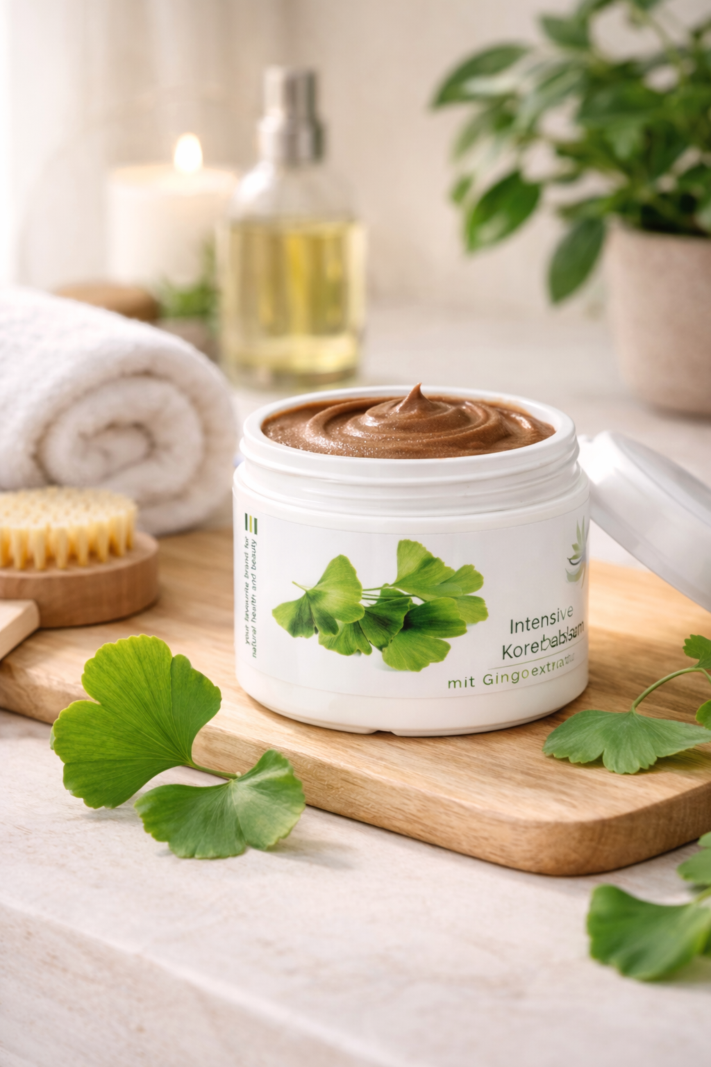 Intensiv straffender Körperbalsam mit Ginkgo 500 ml – Pflege für Hautfestigkeit | mykima®