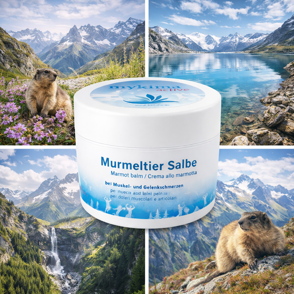 Murmeltier Salbe extra stark 110 ml – intensive Pflege für Muskeln & Gelenke | mykima®
