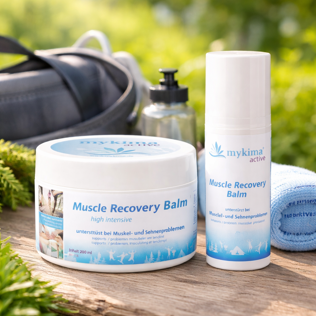 Muscle Recovery Balm Set – Dose mit Handspender | mykima®