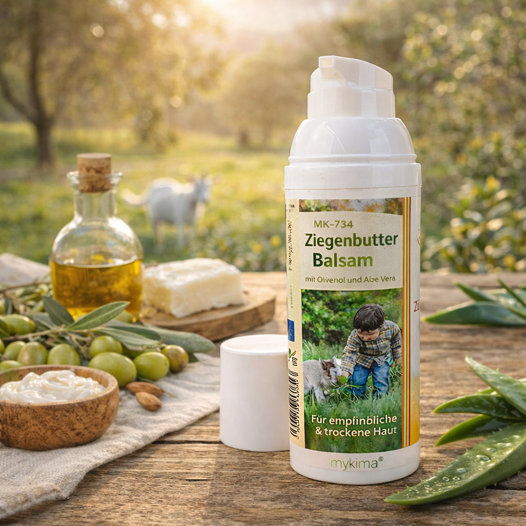 Ziegenbutter Balsam 75 ml – Regenerierende Pflege für sehr trockene & empfindliche Haut | mykima®