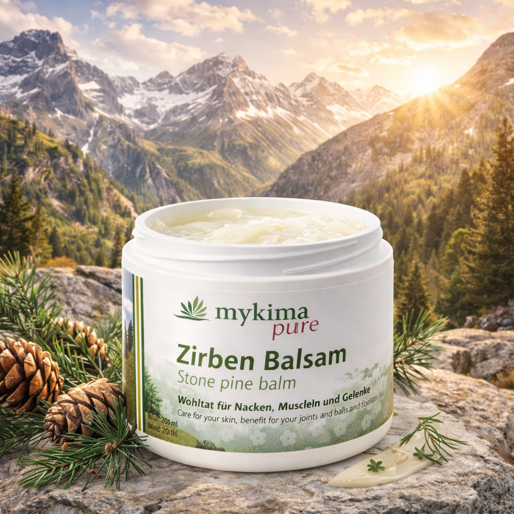 Zirben Balsam 200 ml – wohltuende Pflege für Nacken, Muskeln & Entspannung | mykima®