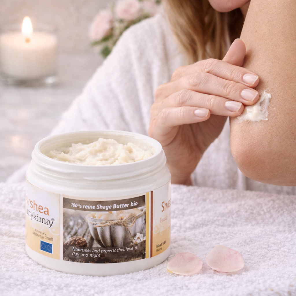 100 % reine Shea Butter bio 110 ml – intensive Pflege für Haut & Körper | mykima®