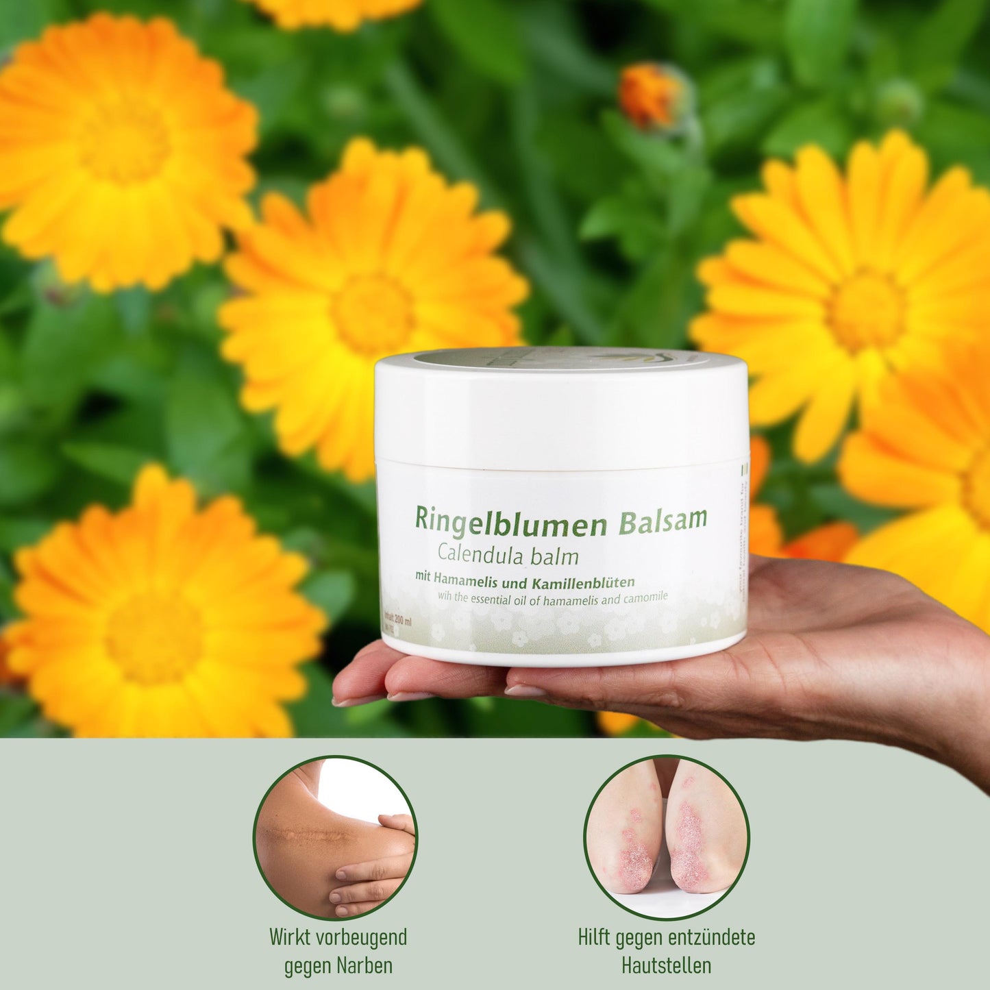 Ringelblumenbalsam 200 ml – beruhigende Regenerationspflege für sensible Haut