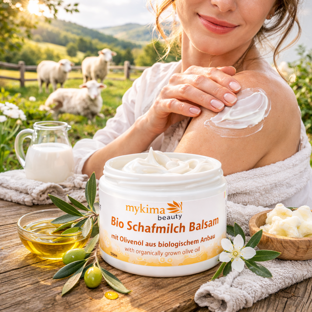 Bio Schafmilch Balsam 200 ml – Pflegende Barrierepflege für trockene & empfindliche Haut | mykima®