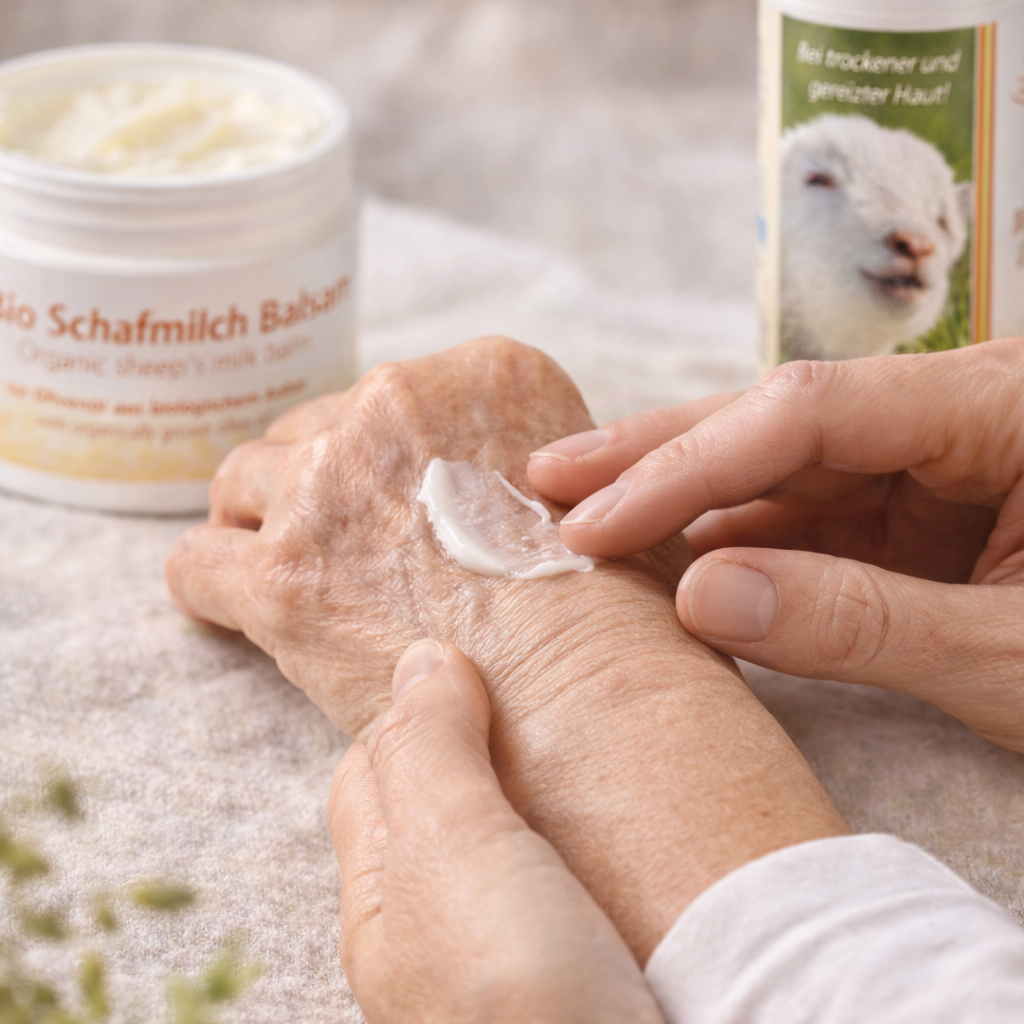 Bio Schafmilchbalsam Set – Dose mit Handspender | mykima®