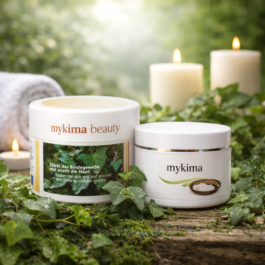 Efeu Balsam & Zuckerpeeling Set – Pflege für Bindegewebe & Hautstruktur