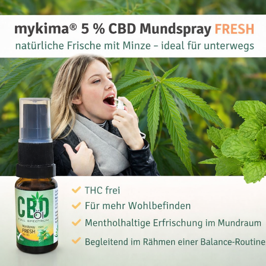 5 % CBD Mundspray Mint – Frische & Balance für unterwegs | mykima®