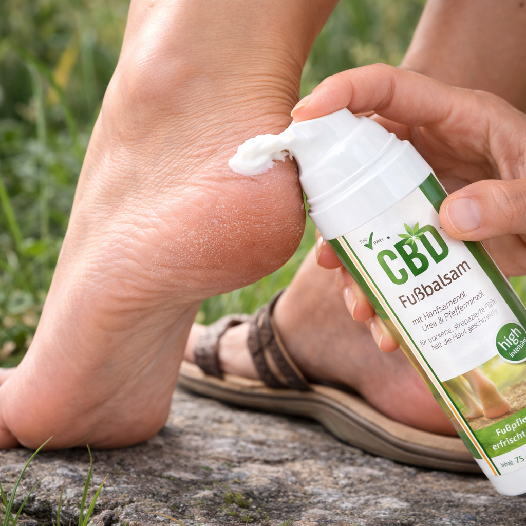CBD Fußbalsam Intensiv 75 ml – Pflege bei Hornhaut & Schrunden | mykima®
