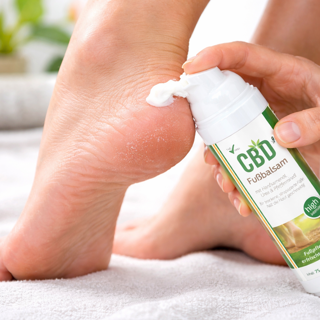 CBD Fußbalsam Intensiv 75 ml – Pflege bei Hornhaut & Schrunden | mykima®