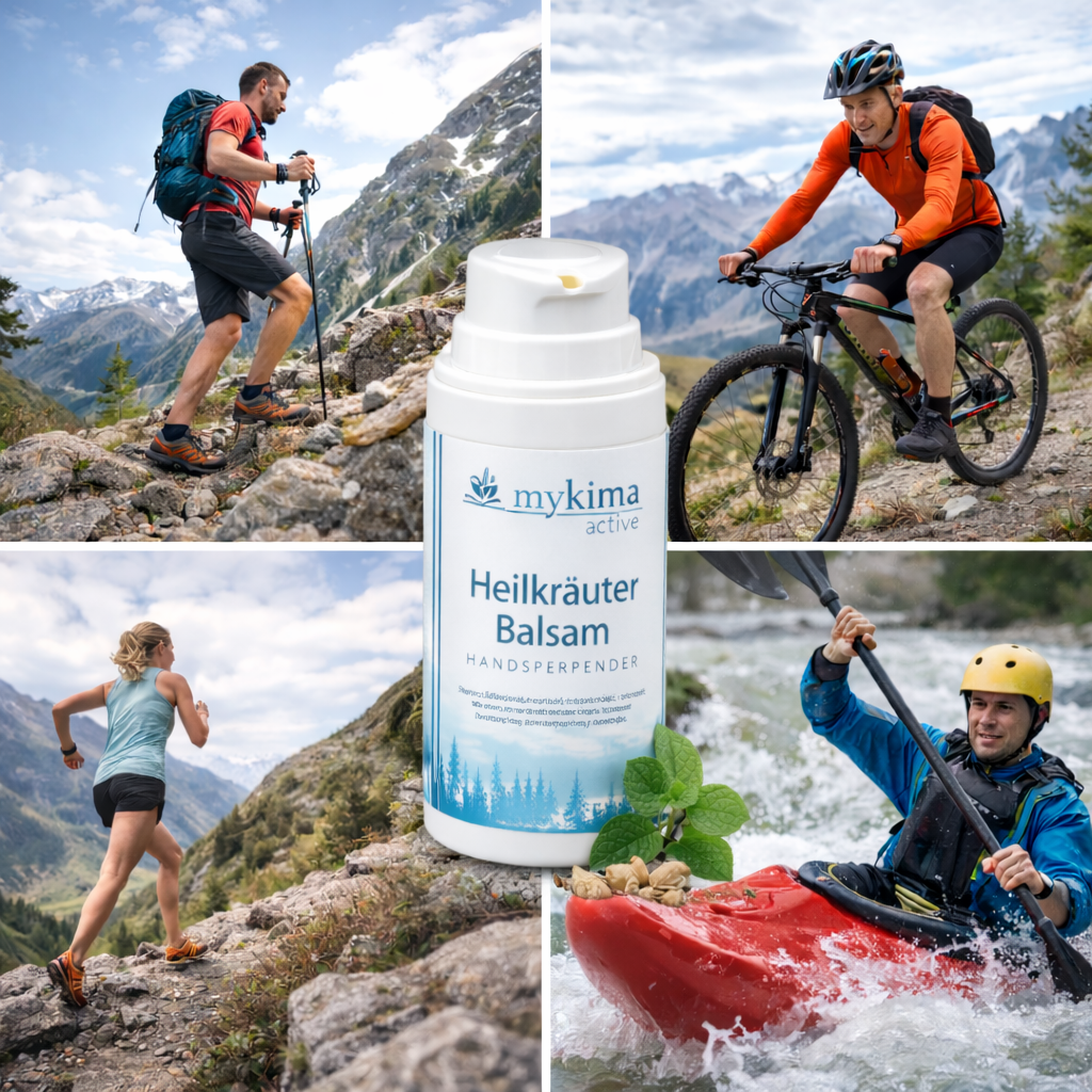 Heilkräuter Balsam 75 ml Handspender – erfrischende Pflege für unterwegs | mykima®