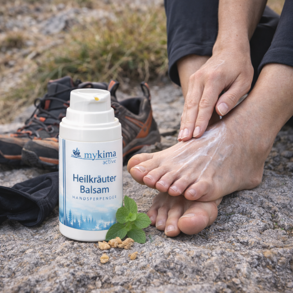 Heilkräuter Balsam 75 ml Handspender – erfrischende Pflege für unterwegs | mykima®