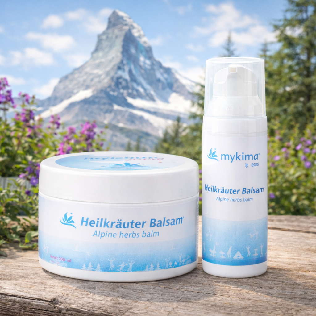 Heilkräuter Balsam Set – Dose mit Handspender | mykima®