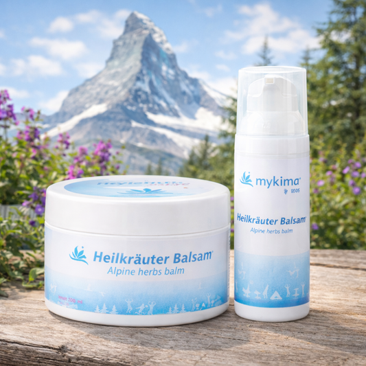 Heilkräuter Balsam Set – Dose mit Handspender | mykima®