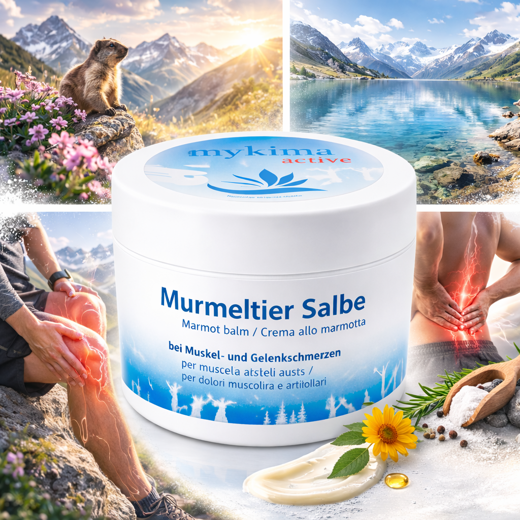 Murmeltier Salbe extra stark 110 ml – intensive Pflege für Muskeln & Gelenke | mykima®