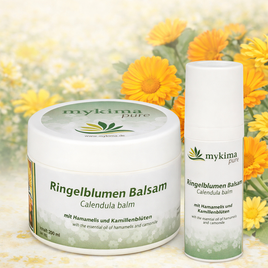 Ringelblumenbalsam Set – Dose mit Handspender | mykima®