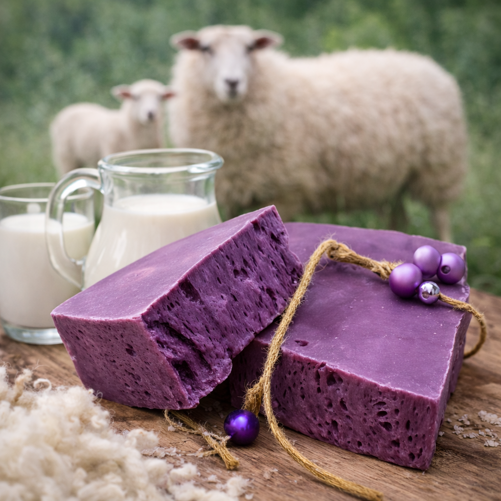 Kaltgerührte Seife Aronia 150 g (MK-805) – Fruchtig-milde Schafmilchpflege | mykima®