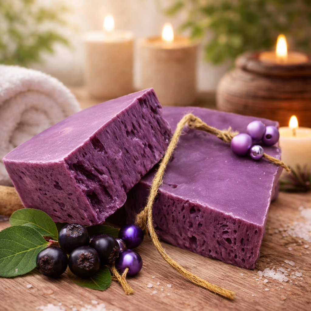 Kaltgerührte Seife Aronia 150 g (MK-805) – Fruchtig-milde Schafmilchpflege | mykima®