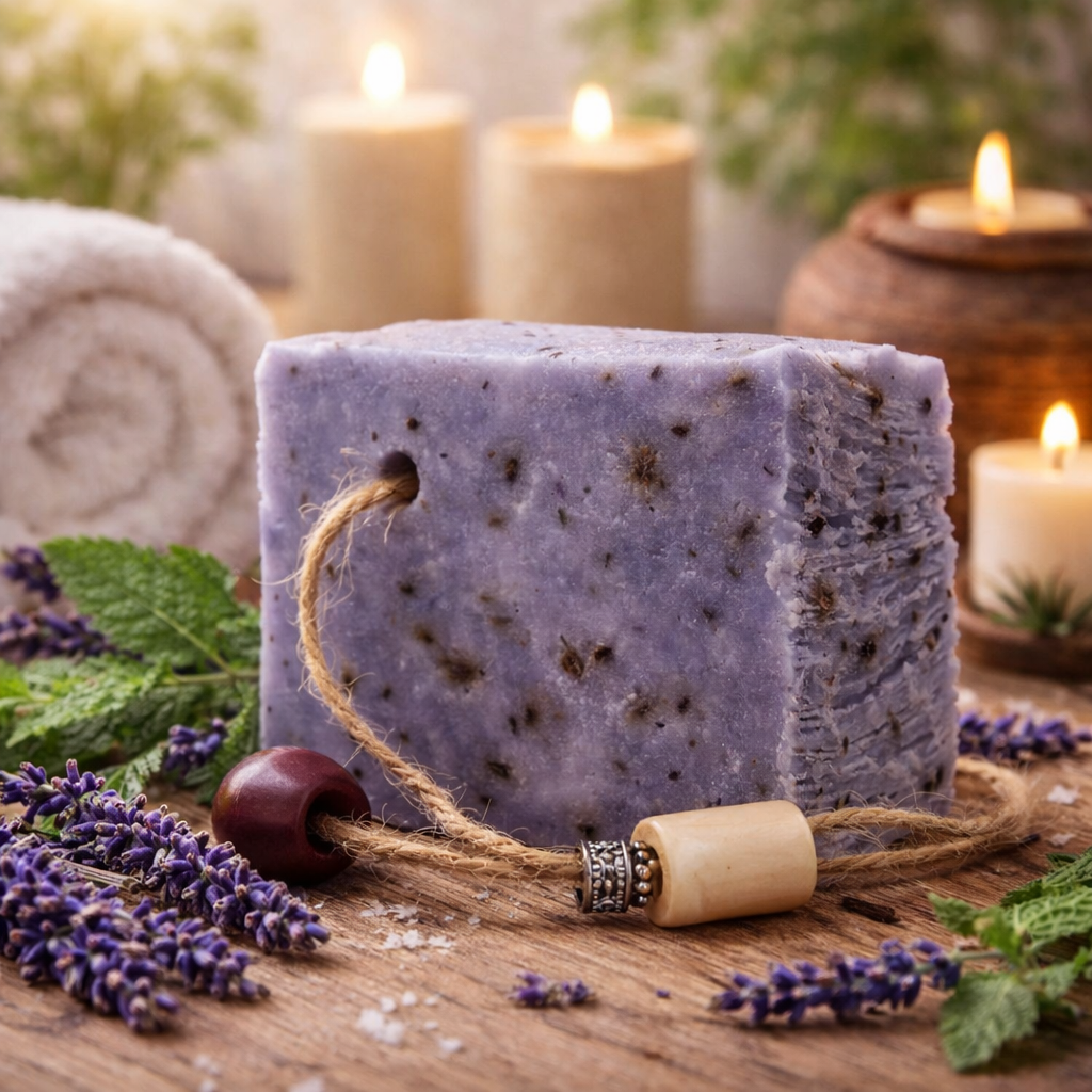 Kaltgerührte Seife Lavendel 150 g – Beruhigende Schafmilchpflege | mykima®