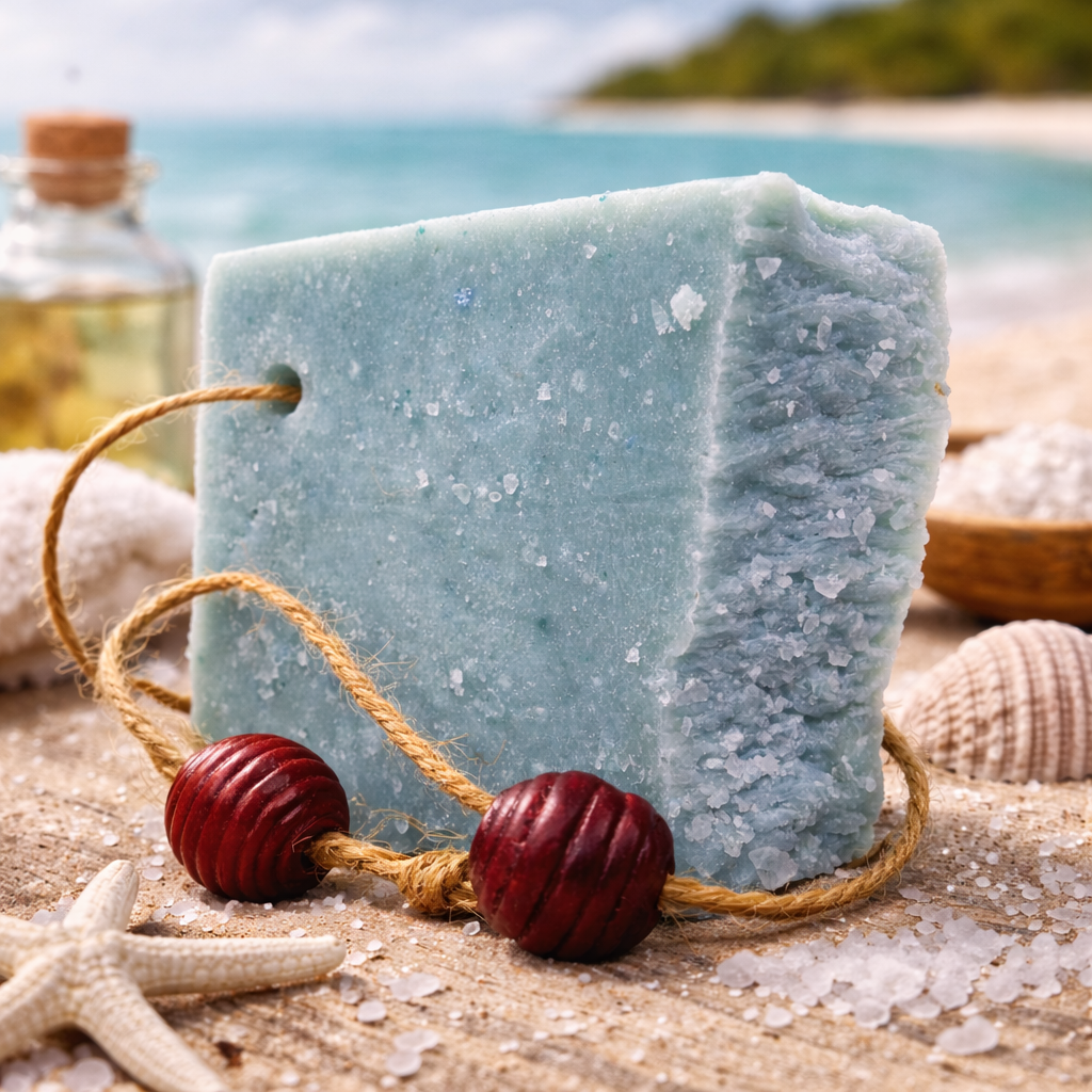 Kaltgerührte Seife Salz 150 g – Mineralische Schafmilchpflege mit sanfter Peeling-Note | mykima®