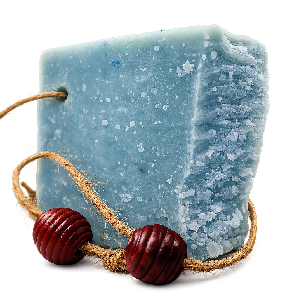 Kaltgerührte Seife Salz 150 g – Mineralische Schafmilchpflege mit sanfter Peeling-Note | mykima®