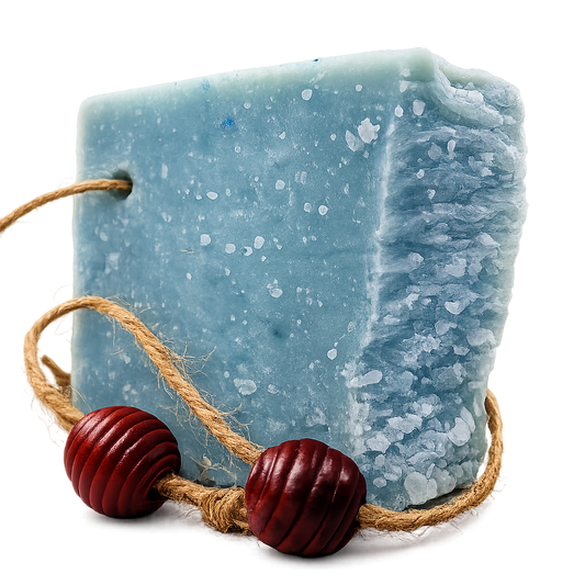 Kaltgerührte Seife Salz 150 g – Mineralische Schafmilchpflege mit sanfter Peeling-Note | mykima®
