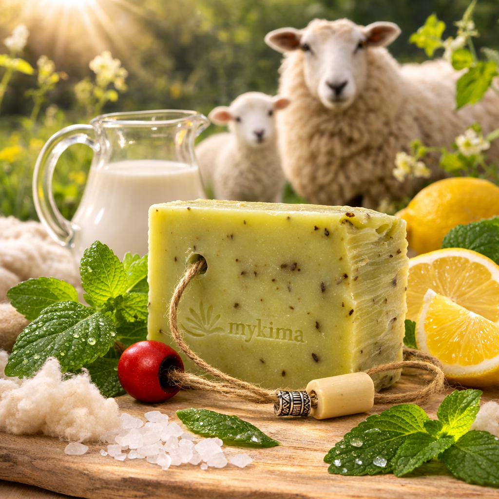 Kaltgerührte Seife Zitronenmelisse 150 g – Frische & milde Pflege | mykima®