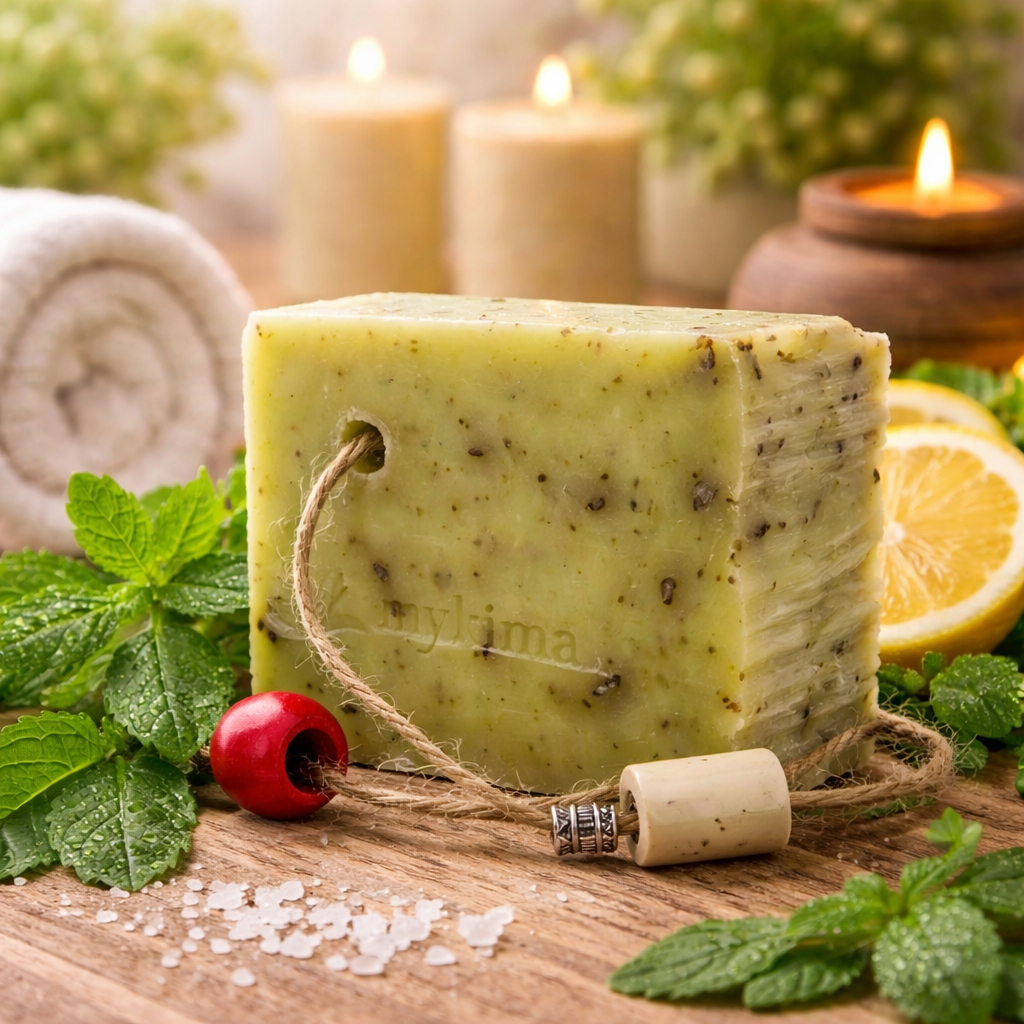 Kaltgerührte Seife Zitronenmelisse 150 g – Frische & milde Pflege | mykima®