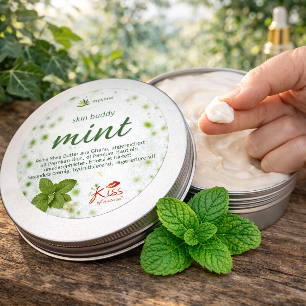Skin Buddy Mint 100 g – Erfrischende Duftpflege mit Sheabutter & Jojobaöl | mykima®