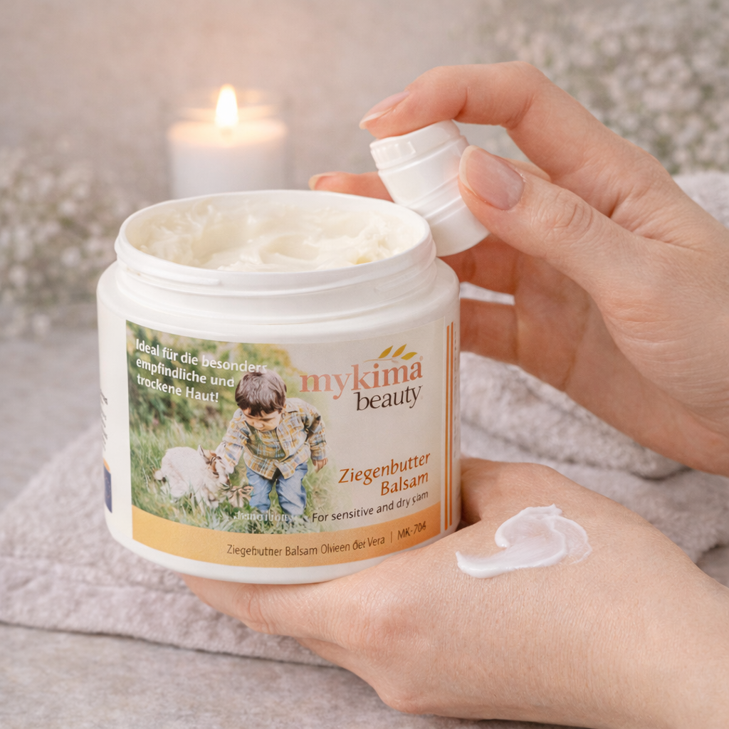 Ziegenbutter Balsam 200 ml – beruhigende Pflege für empfindliche Haut | mykima®