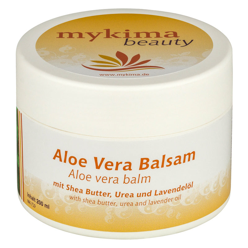 Aloe Vera Balsam 200 ml – Feuchtigkeitspflege mit Urea, Lavendelöl & Sheabutter für trockene Haut | mykima®