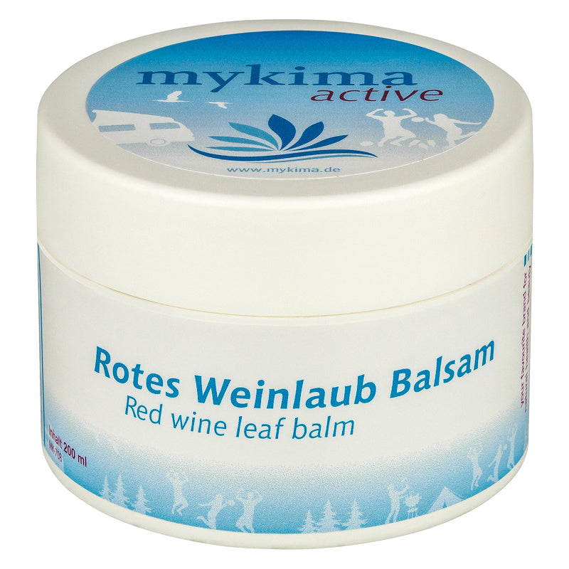 Rotes Weinlaub Pflegebalsam 200 ml – Pflege für müde & schwere Beine | mykima®