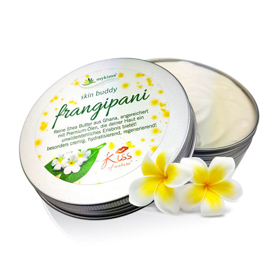 Skin Buddy Frangipani 100 g – Samtweiche Duftpflege mit Sheabutter & Jojobaöl | mykima®