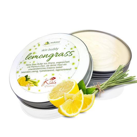 Skin Buddy Lemongras 100 g – Vitalisierende Duftpflege mit Sheabutter & Jojobaöl | mykima®