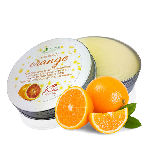 Skin Buddy Orange 100 g – Belebende Duftpflege mit Sheabutter & Jojobaöl | mykima®