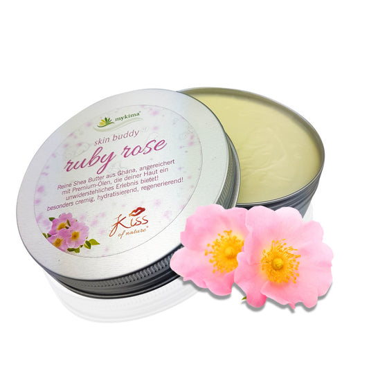 Skin Buddy Ruby Rose 100 g – Zarte Duftpflege mit Sheabutter & Jojobaöl | mykima®