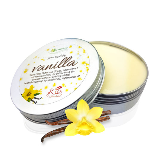 Skin Buddy Vanilla 100 g – Warme Duftpflege mit Sheabutter & Jojobaöl | mykima®