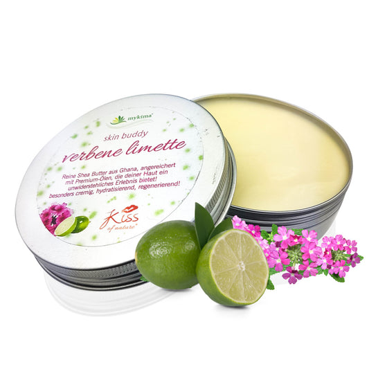 Skin Buddy Verbene-Limette 100 g – Herb-frische Duftpflege mit Sheabutter & Jojobaöl | mykima®